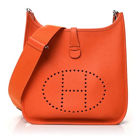 hermes bag etsy|authentic Hermes evelyne bag.